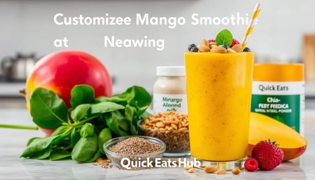 Customized Mango Smoothie Dietary Options Customized Mango Smoothie Dietary Options