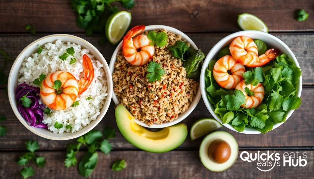Shrimp Rice Bowl Base Options Shrimp Rice Bowl Base Options