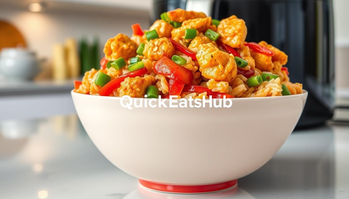 air fryer chicken fried rice