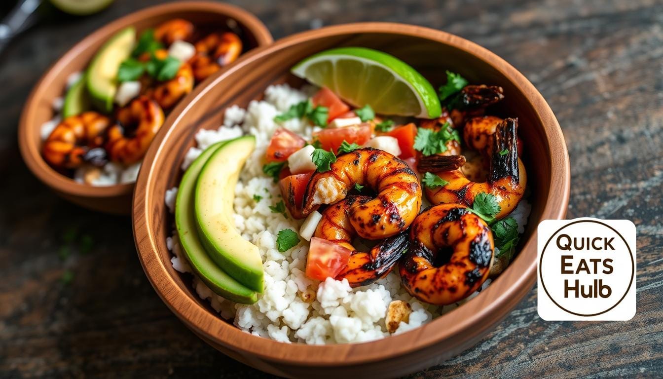 blackened shrimp bowls