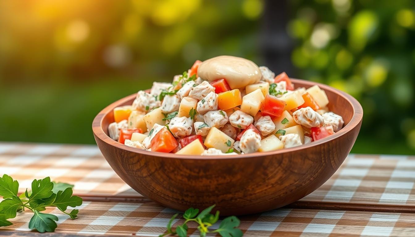 chicken and potato salad