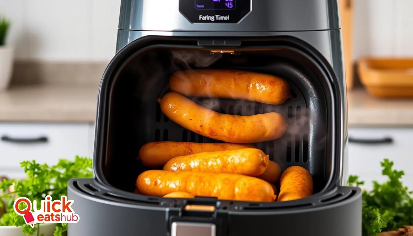 how long to cook frozen sausages in air fryer
