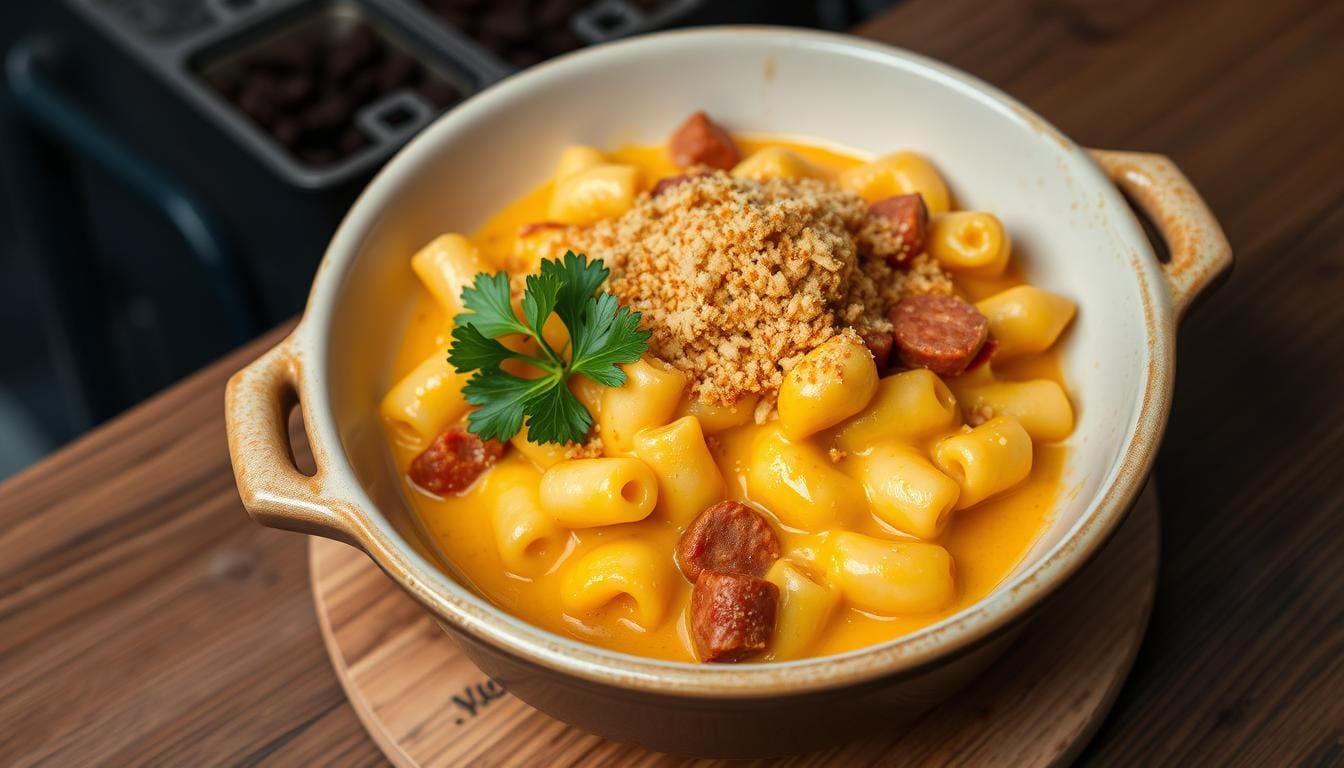 macaroni and cheese chorizo