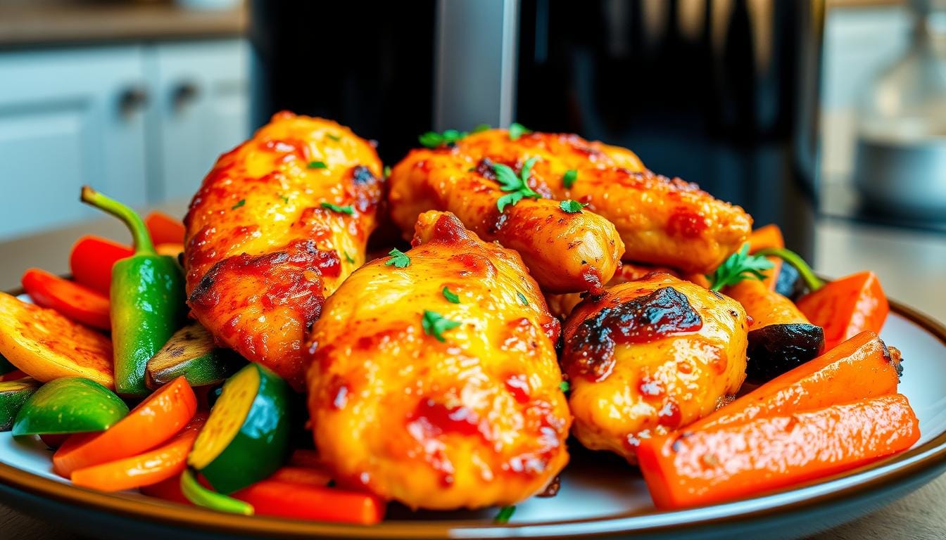 Air Fryer Chicken and Vegetables