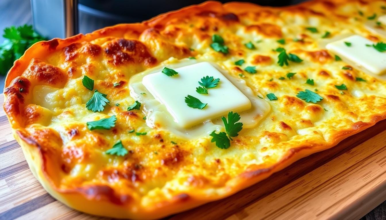 Air Fryer Tortilla Garlic Bread