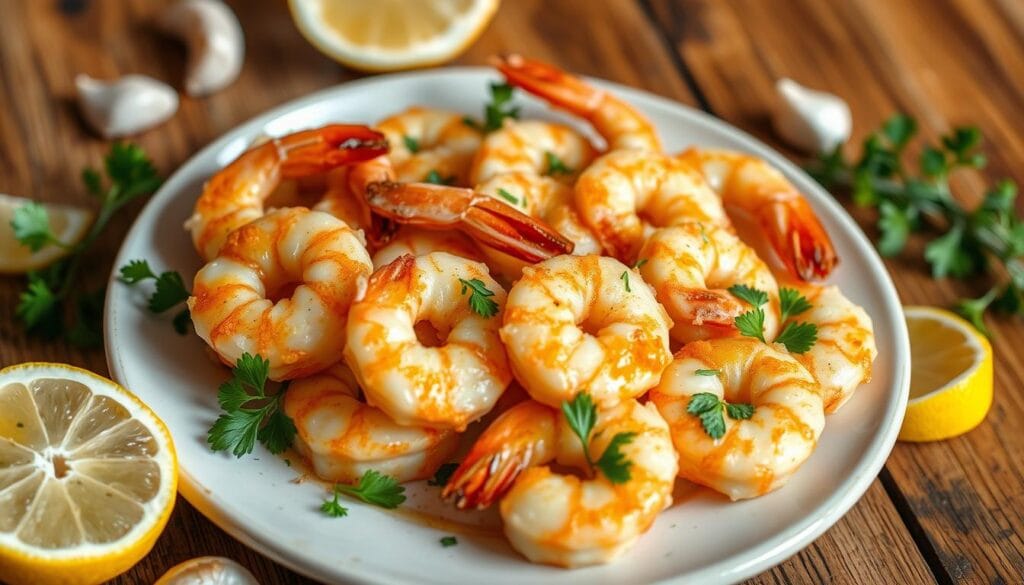 Garlic Butter Air Fryer Shrimp