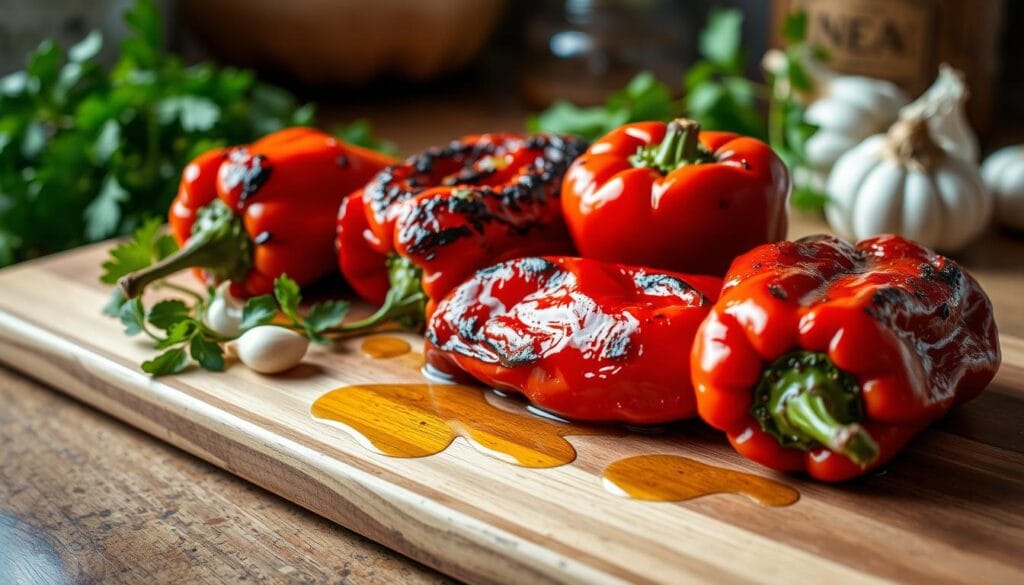 Roasted Red Peppers Preparation Roasted Red Peppers Preparation
