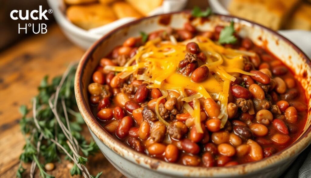 baked beans with ground beef recipe