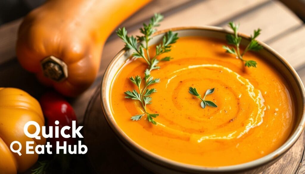 butternut squash and roasted pepper soup