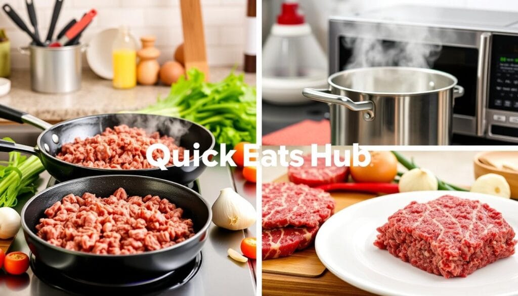 can you cook frozen ground beef