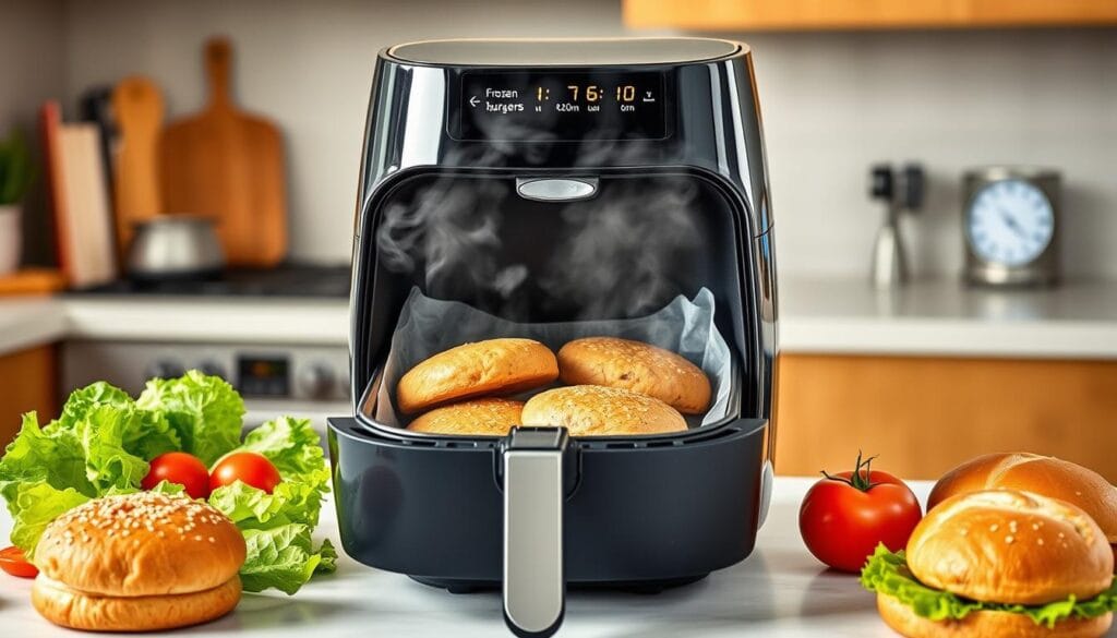 frozen turkey burger air fryer