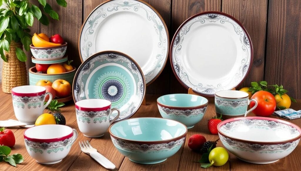 melamine dinner set