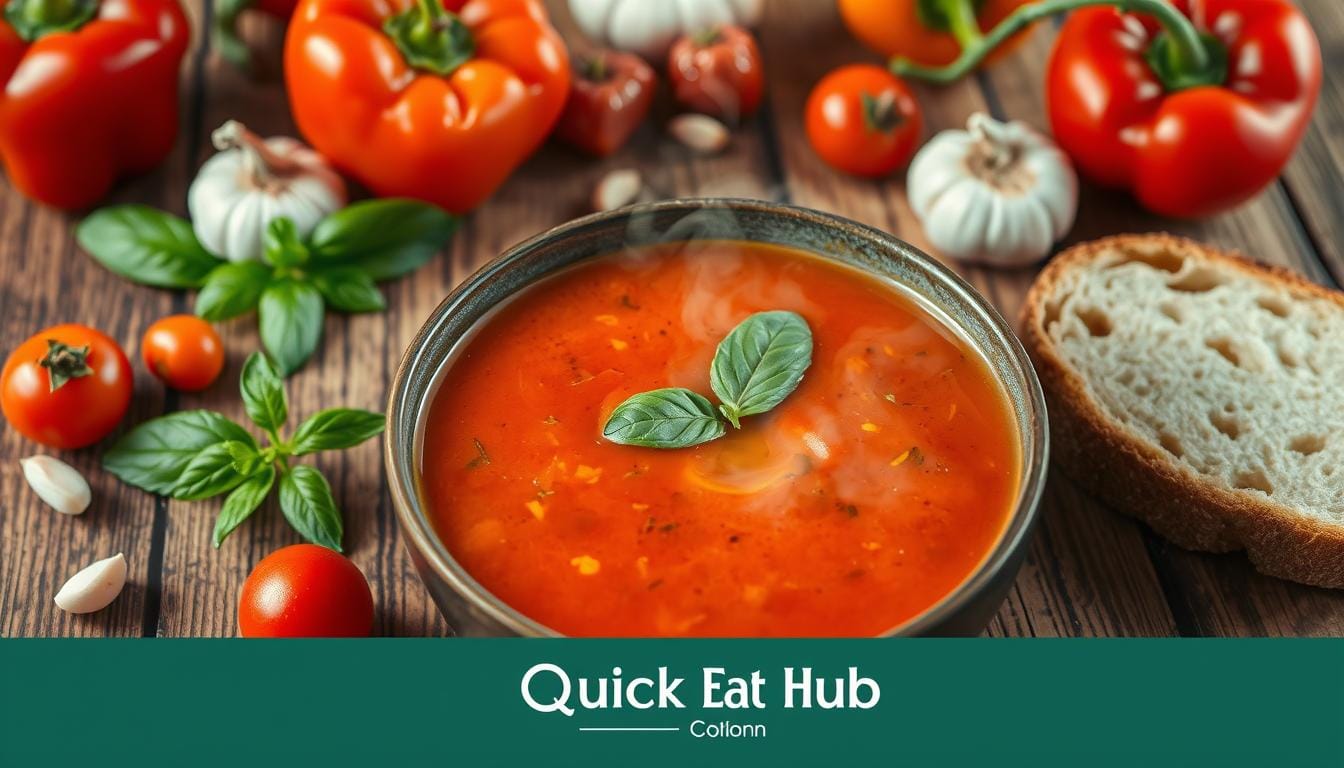 roasted red pepper and tomato soup