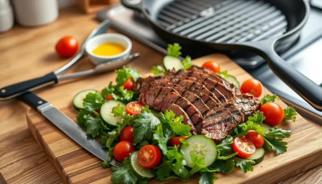 Grilled Steak Salad Preparation Grilled Steak Salad Preparation