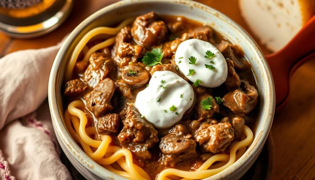 Simple Beef Stroganoff