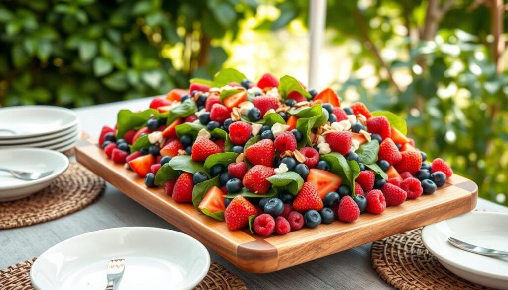 Summer Berry Spinach Salad Buffet Presentation Summer Berry Spinach Salad Buffet Presentation