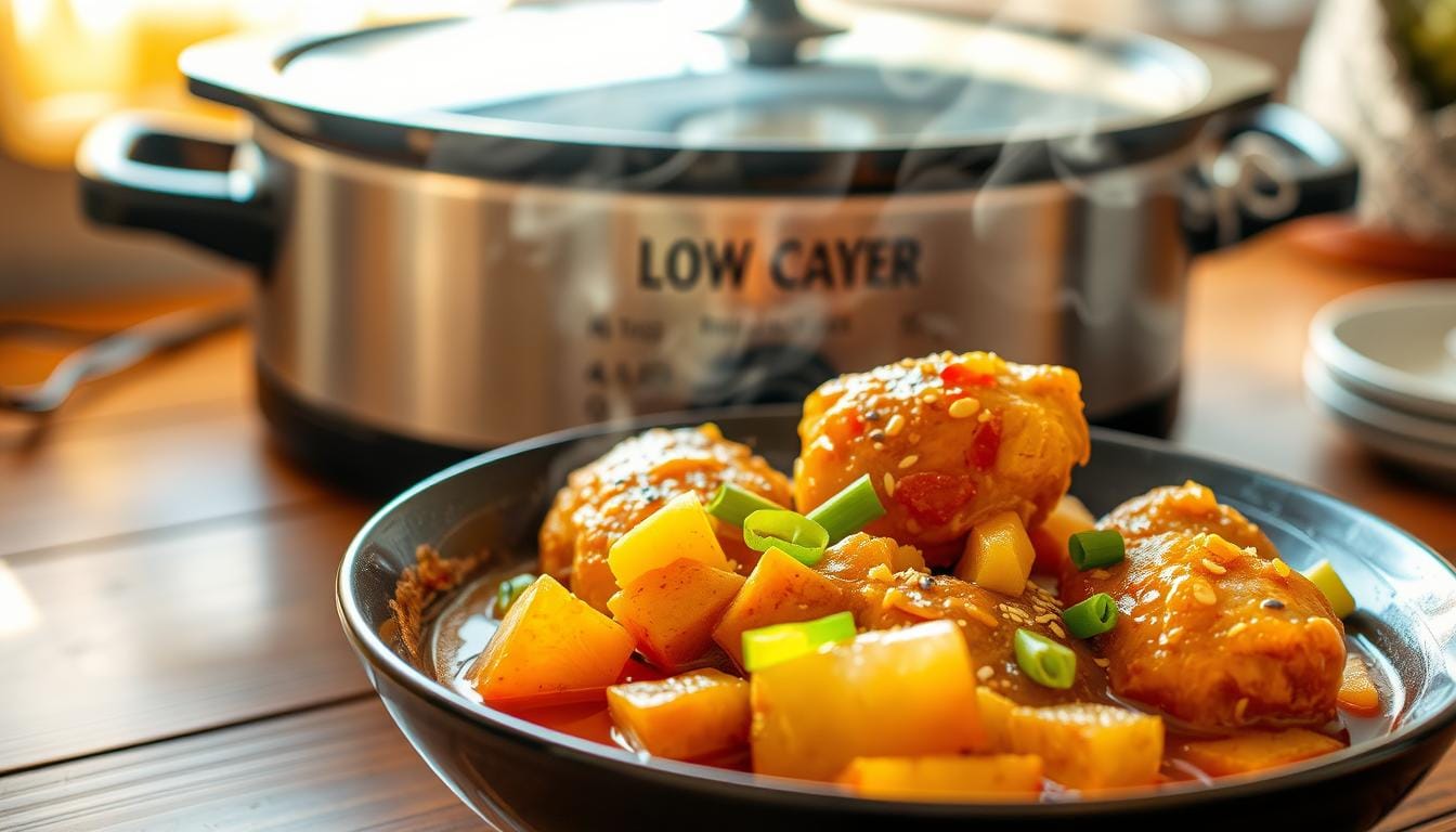 slow cooker pineapple chicken