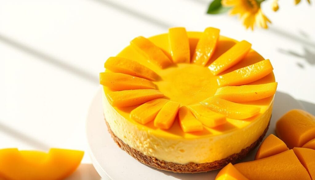 No-Bake Vegan Mango Cheesecake