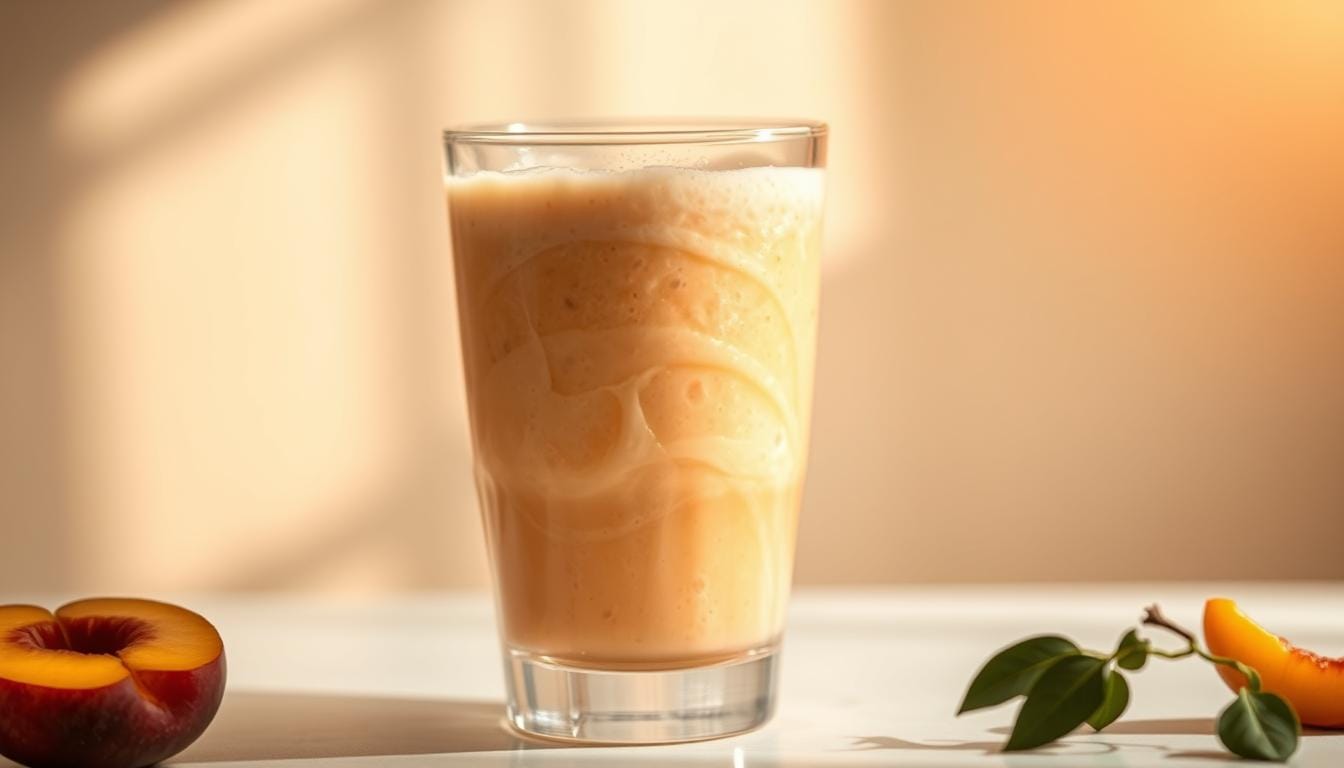 2 Ingredient Peach Smoothie Recipe