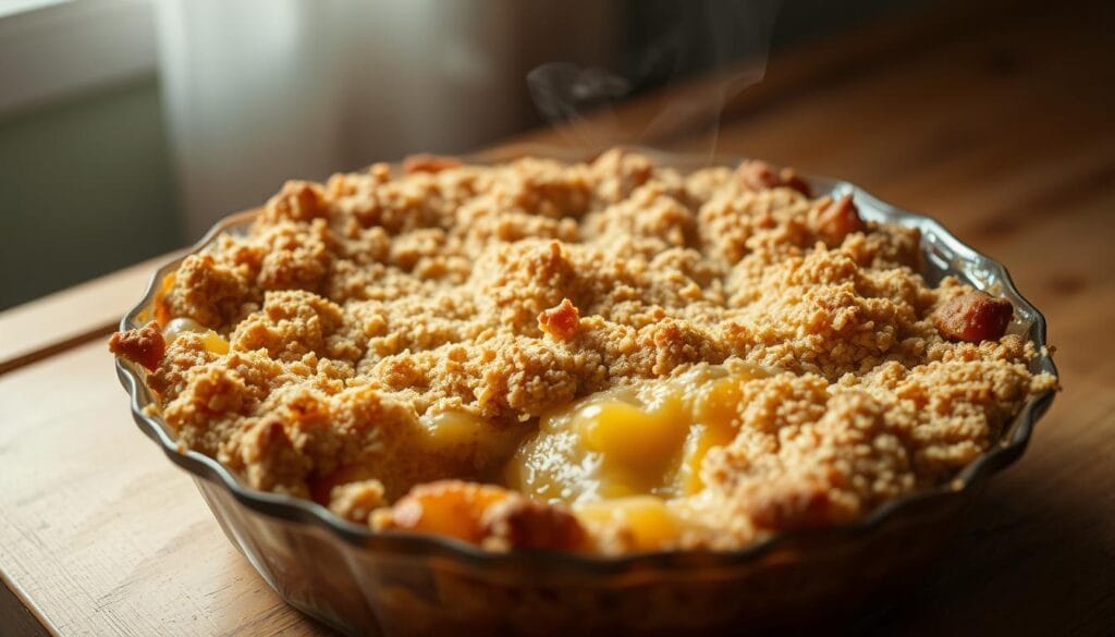 Cozy Baked Peach Crumble