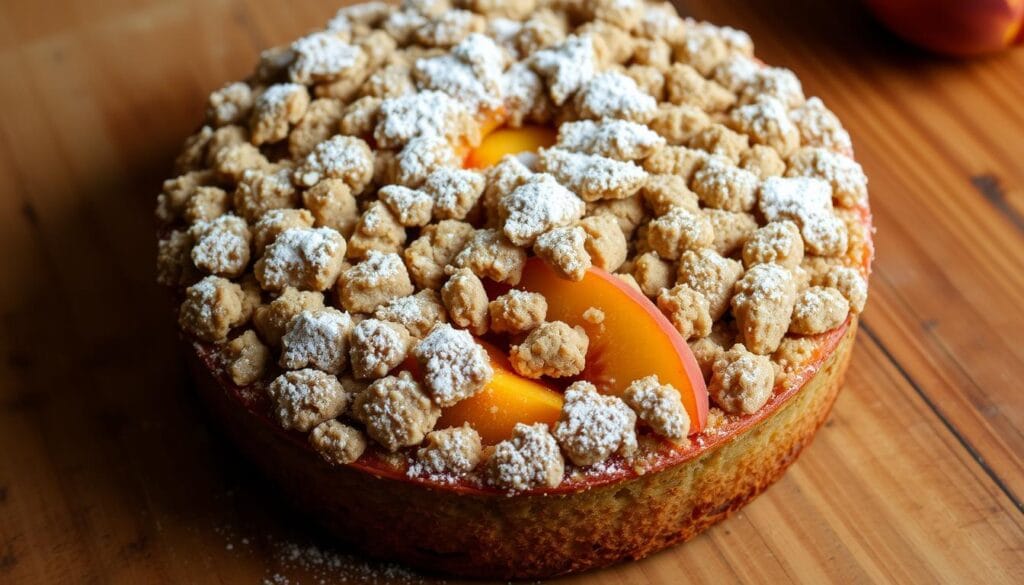 Italian Peach Crumb Cake