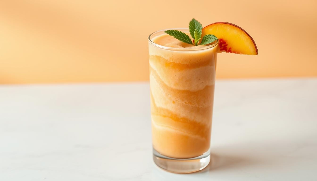 Peach Protein Smoothie for Summer