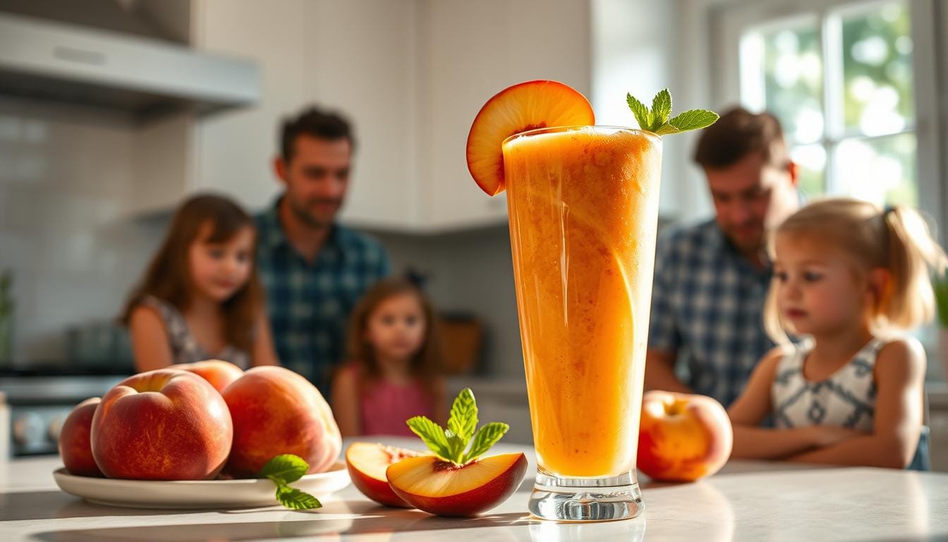 Peach Smoothie for the Whole Family