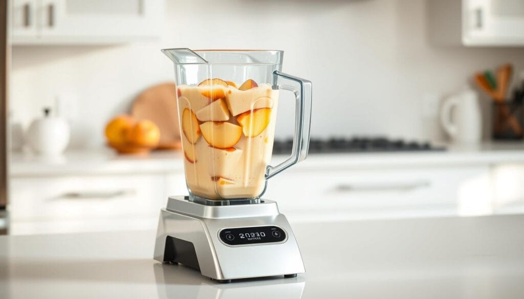 Vanilla Peach Smoothie Blender Vanilla Peach Smoothie Blender