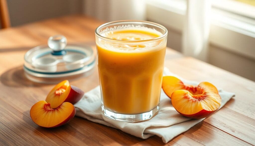 dairy-free peach smoothie storage dairy-free peach smoothie storage