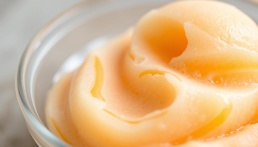 healthy peach sorbet healthy peach sorbet