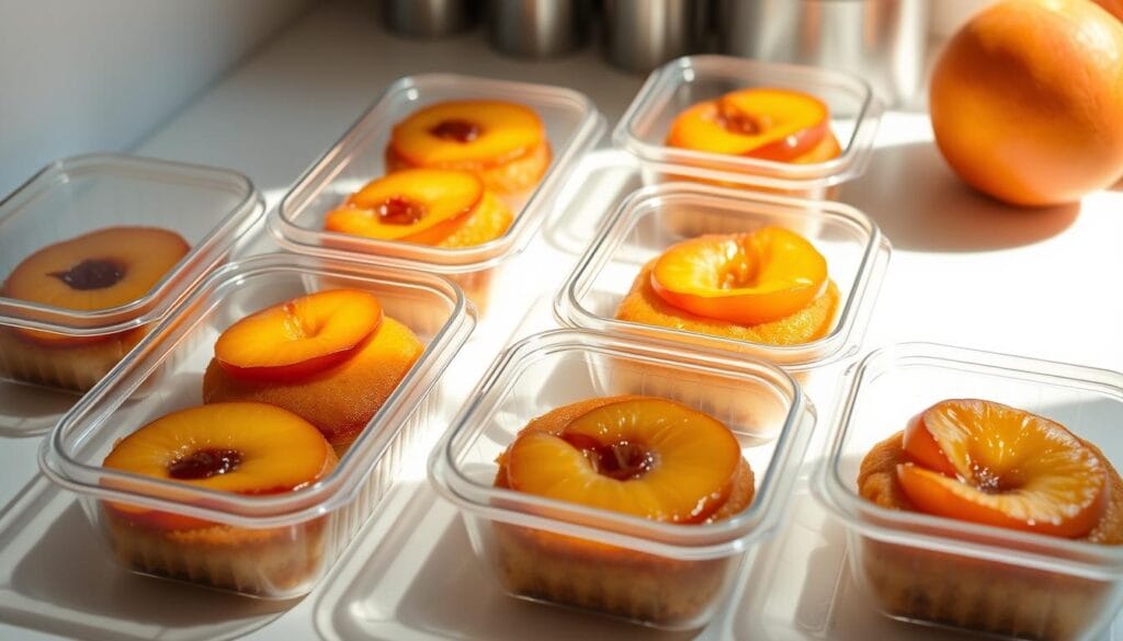 mini peach upside-down cakes storage mini peach upside-down cakes storage