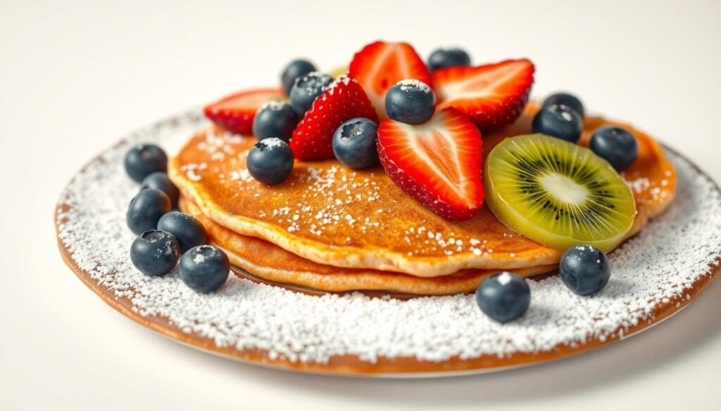 Gingerbread Pancakes with Fresh Fruit Gingerbread Pancakes with Fresh Fruit