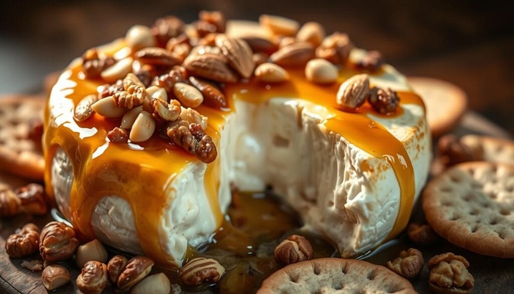 baked brie with honey and nuts