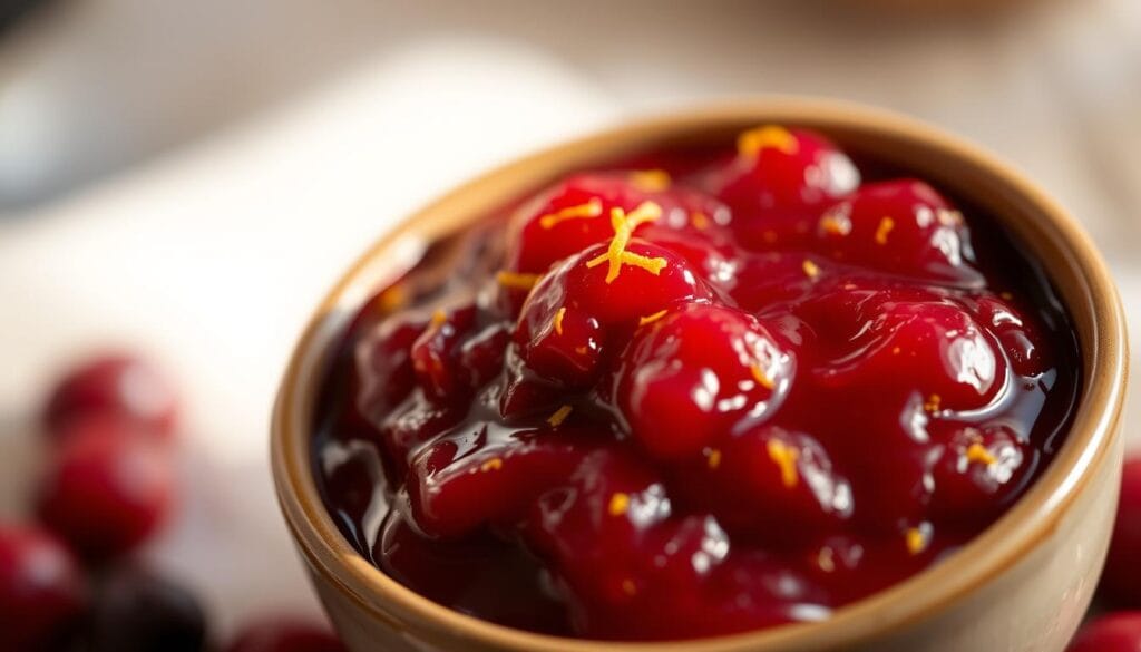 cranberry sauce with orange zest