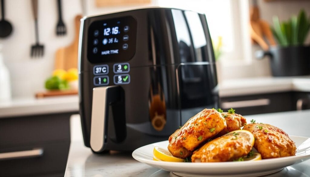 Air fryer settings for chicken thighs Air fryer settings for chicken thighs