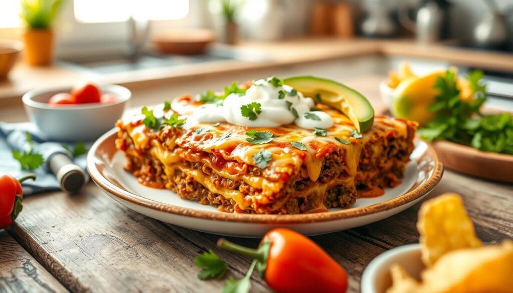 Easy Beef Enchilada Casserole Easy Beef Enchilada Casserole