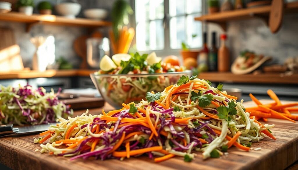 Making Fresh and Crisp Slaw for Your Fish Tacos