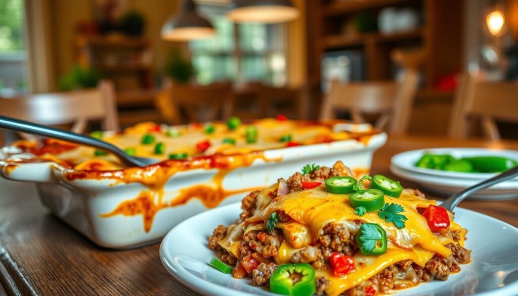 beef enchilada casserole