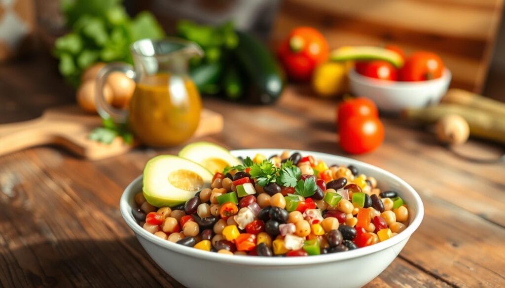 dense bean salad