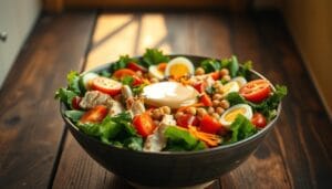 high protein salad bowl