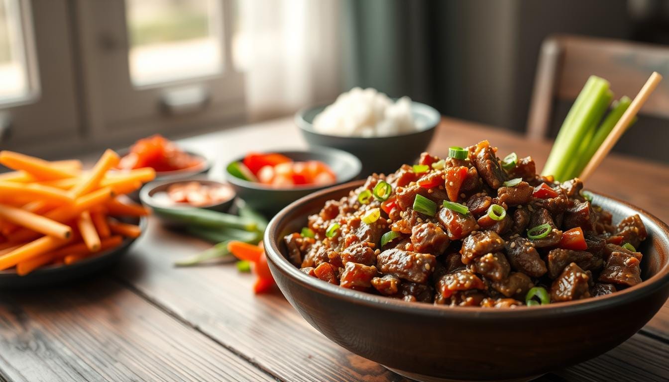 korean ground beef bowl